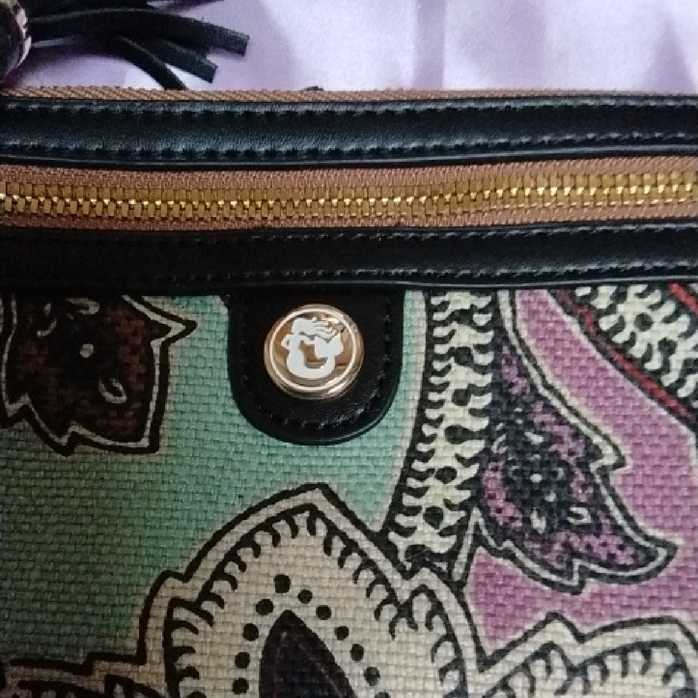 Spartina Paisley Print Handbag/Satchel and Wristlet Set - Picture 3 of 13